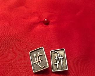 even avery employees for over 17 years have not seen these pins-  they think they were custom ordered for a church group possibly-  if you know the history. message me - i have not seen them and i sell lots of avery !!  they would make a great pair of earrings- so i will try  to sell as pair   super RARE -$ 65 both 
