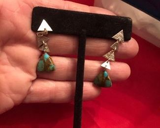new 925 earrings  for pierced ears $26. ( for those that  have followed me before  these are from the same guy we have sold for -for many years they are good sterling earrings  i have more than these 2 pair- so message or call me if u want to see more new silver earrings -