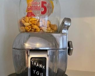 1940's Counter Top ATLAS BANTAM 5¢ Peanut/Gumball Machine