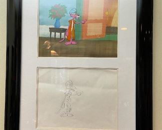 PINK PANTHER Original Sketch Artwork