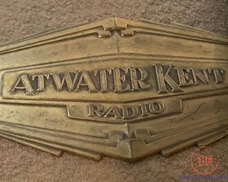 ATWATER KENT Model 40 Tube Radio with E3 Remote Speaker - WORKS
