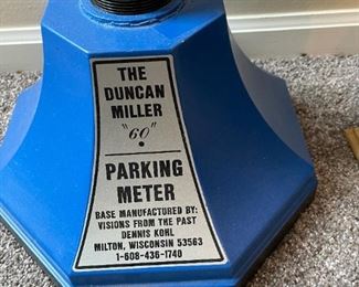 Vintage Duncan Miller "60" Parking Meter