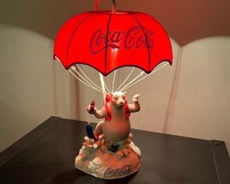 Coca-Cola Polar Bear Parachute Lamp