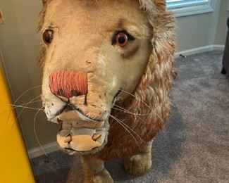 Antique STEIFF Large Lion - Originally Displayed in FAO SCHWARZ in NYC