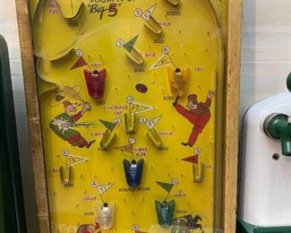 Vintage 5 in 1 Electric Poosh-M-Up Table Pinball Game