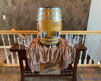 Vintage DAD'S Root Beer Barrel Soda Dispenser 