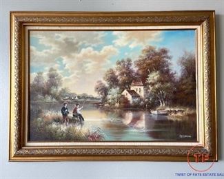 Original Framed Oil on Canvas by G CLOSSON