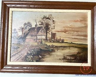 Original Framed Oil on Canvas by C.H. SCHROEDER