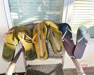 Large Metal “Flip-Flops” Wall Art