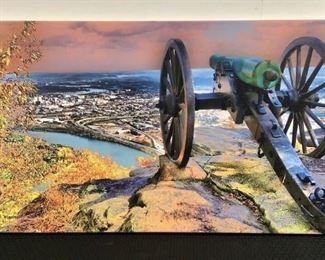 Title Lookout Point Over Chatt
Mfg/Artist: Kenneth Wiggins
Type Print
Dimensions 40"W x 20"H
Located in: Chattanooga, TN
**Sold as is Where is**