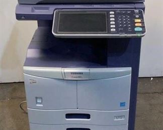 Located in: Chattanooga, TN
MFG Toshiba
Model DP-2072
Power (V-A-W-P) 110-120V, 50/60Hz, 8 Amp
eStudio207l Black & White
MFR: Feb 2015
Copy, Scan, Print, Fax
Includes Power Cord
**Sold As Is Where Is**
Tested-Works