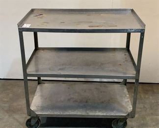 Located in: Chattanooga, TN
MFG Lakeside
Stainless Steel Cart
Size (WDH) 21"W x 35-1/2"D x 37"H

**Sold as is Where is**