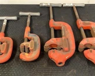 Located in: Chattanooga, TN
MFG Ridgid
Pipe Cutters
(1) 1/8" - 1-1/4"
(1) 1/8" - 2"
(2) 2" - 4"

**Sold as is Where is**

