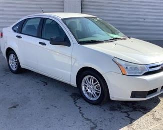 VIN 1FAHP3FN6AW139265
Year: 2009 Make: Ford Model: Focus Trim Level: SE 2WD
Engine Type: 2.0L
Transmission: Automatic
Miles: 56,730
Color: White
Buyer Premium 10%BP
Located in: Chattanooga, TN **Sold As-Is Where Is**
Operational Status: Runs and Drives
Power Windows
Power Locks
Power Mirrors
Manual Seats
Cloth Interior

2-26