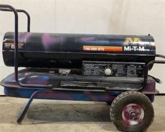 Located in: Chattanooga, TN
MFG Mi-T-M
Model MH-0190-0M10
Power (V-A-W-P) V-120, Hz - 60, A -2.7, Single Phase
Forced Air Blower
Multi - Fuel
190K BTU
Fuel Tank Capacity - 13 Gallon
*Sold As Is Where Is*

SKU: F-6-A
Tested - Works