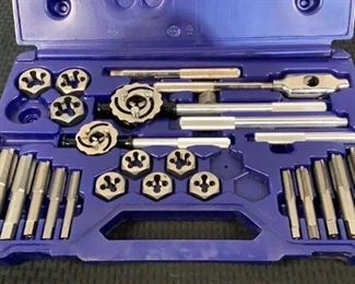 Located in: Chattanooga, TN
MFG Irwin
Model 97312
66 Piece Tap and Die Combo Set
*Missing 3 Die's*

**Sold as is Where is**
  