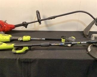 Located in: Chattanooga, TN
String Trimmers And Edger
(1) Ryobi Cordless Edger
M/N- P2008
SN- EU17452N130209
18V
*Tested - Works*
*No Battery Or Charger*
(1) Ryobi Cordless Expand-it Motor With Trimmer Attachment
M/N- P20104VNM
SN- LT20136D370576
18V
*Tested - Works*
*No Battery Or Charger*
(1) Homelite Gas String Trimmer
SN- EU18514D040752
26cc
*Unable To Test*
**Sold as is Where is**

SKU: I-4-A