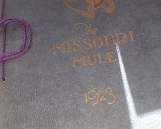Regional and local collectibles. Missouri Mule yearbooks