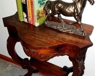 Carved wall table