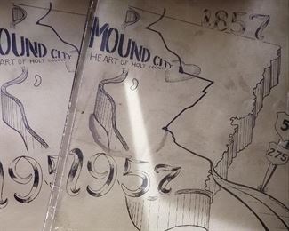 1957 Mound City 100 Year Anniversary yearbook