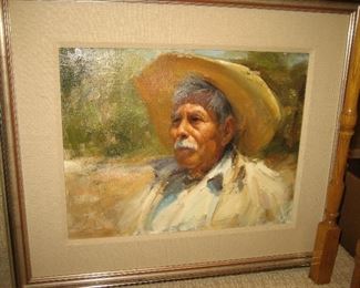 Timothy Stortz oil painting “Morales” - 14”x 18”