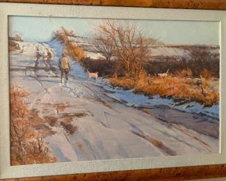Eldridge Hardie painting “Holding on the Fenceline” - 20” x 30”