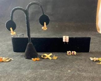 10K and 14K Earrings, Pins Scrap