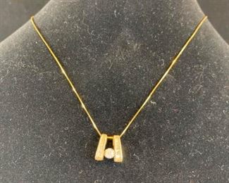 14K Diamond Necklace