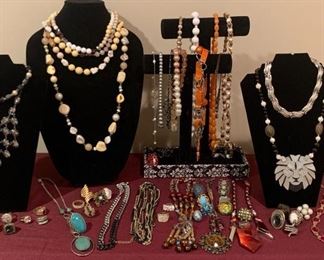 Costume Necklace Ring Collection