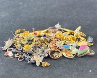 Mystery Collection of Jewelry 14K, 10K, SS