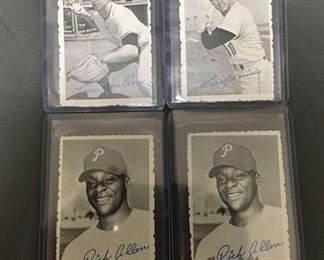 4 Card Lot of 1969 Topps Deckle Edge Vintage Baseball Cards from Collection