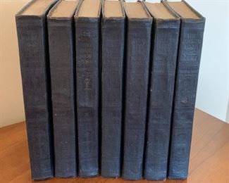 Antique Book Set - The World's One Hundred Best Short Stories; Funk and Wagnalls Company

The Vicar of Wakefield of Oliver Smith
Twelve Men by Theodore Dreiser 
Education Intellectual, Moral and Physical by Herbert Spencer 
Carlyle Past and Present with an Appreciation by Ralph Waldo Emerson 
Uncle Tom's Cabin (damaged binding) 