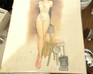 Print signed by artist Fitz Willis originally for Esquire