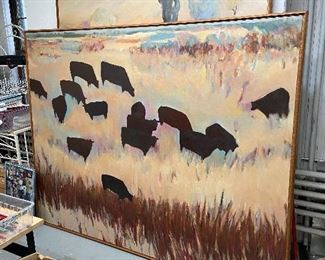 One of a few bovine paintings