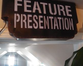 Antique lighted sign