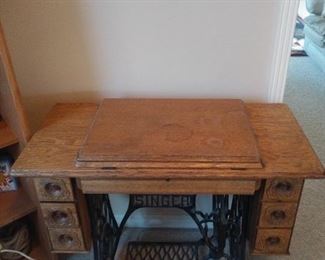 Antique singer trestle sewing machine