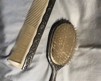 37- Silver plate brush and comb set   $35 -REDUCED TO $20