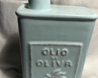 39- Vietri Olive Oil Vessel  6 1/4"H x4 1/4"L  $24