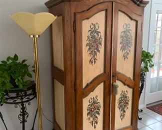 44- Painted armoire 44”w x 27”d x 78h” nice storage $495 - REDUCED TO $350