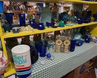 blue glass, Pepsi