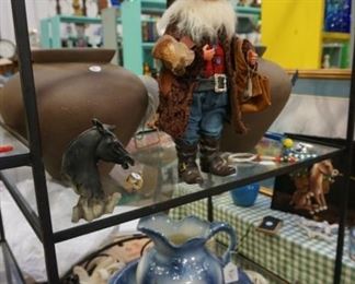 Cowboy Santa, Pitcher and bowl