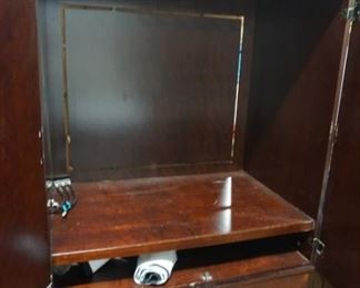 inside of armoire
