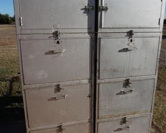vintage metal lockers