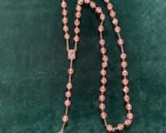 **Now $20** $35   Vintage sterling and pink crystal rosary