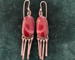 $25  Sterling and stone earrings