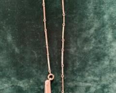 **Now $8** $15  White metal watch chain with penknife