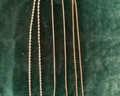 **Now $8** $10 each  Sterling chains, 9 1/2", 10" and 10 1/2"