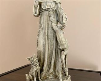 $25   St Francis composite statue, 13"