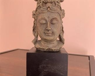 $25 Composite buddha head statue