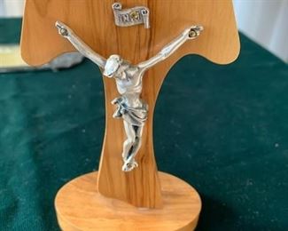 **Now $10** $20  Italian olivewood crucifix, 5"